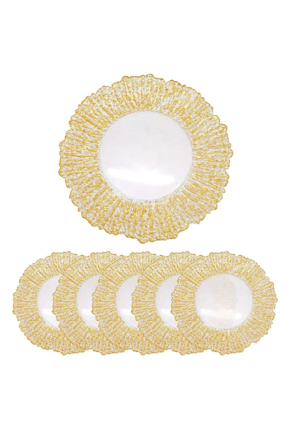 Charger Plates for Table Decoration - Pack of 6